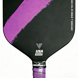 Fornecimento OEM em Massa: Raquete de Pickleball Leve e Durável de Fibra de Carbono Roxa Graffiti 16mm 225g USAPA para Treinamento de Clubes e Pedidos em Lote - Product Image 5
