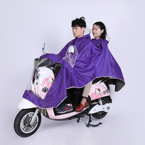 Impermeable Doble para Scooter Eléctrico y Motocicleta, Talla Grande, Color Borgoña, Resistente al Agua, Poncho de una Pieza para Adultos - Product Image 3
