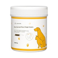 Sarung Jari Pembersih Gigi Kucing & Anjing dengan Kain Nonwoven Menghilangkan Karang Gigi, Menyegarkan Napas, Memutihkan Gigi, Menghilangkan Noda & Perawatan Gusi