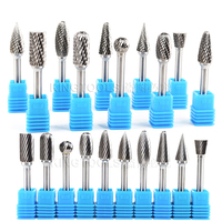 Lot de 20 fraises rotatives en carbure de tungstène à double coupe 3 mm (1/8 pouce) compatibles Dremel, personnalisables OEM, 100 % matières premières