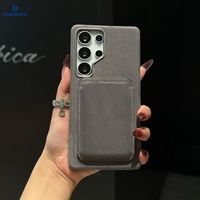 Dompet Kulit Penutup Ponsel Magnetik, Dompet Kulit Mewah, Casing Ponsel Kulit
