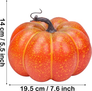 Calabaza Artificial Clásica de <span class=keywords><strong>Mubai</strong></span> de 19.5 cm, Decoración Otoñal de Espuma Sintética para Manualidades, Hogar, Halloween, Acción de Gracias, Regalo para Fiestas de Cosecha - Product Image 2