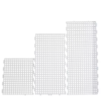 Planchers grillagés en plastique surélevés pour l'élevage au sol de poules pondeuses et de poulets de chair en ferme avicole