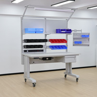 Mesa de Trabajo Eléctrica Elevadora DETALL ESD con Opciones de Fabricación Personalizada OEM ODM para Ensamblaje de PCB
