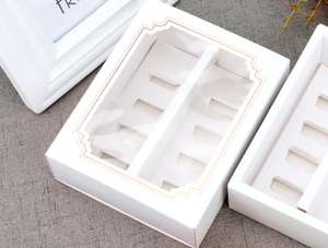 Contenitore di regalo bianco d'imballaggio del Macaron del contenitore del Macaron su misura all'ingrosso della fabbrica della cina Taizhou - Product Image 6