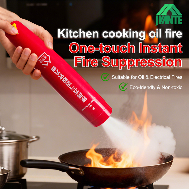 Portable Aerosol Foam Fire Extinguisher Mini Handheld Residue-free Eco-friendly Stainless Steel Fire Suppressant Class B EN