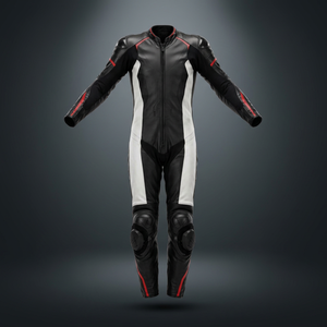 Traje de Motociclismo de Cuero para Hombre, Diseño Color Block, Manga Larga, Protección Completa, Mono de Una Pieza, Equipo de Motociclismo Masculino - Product Image 1