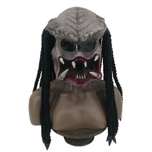 Masque en latex <span class=keywords><strong>Alien</strong></span> <span class=keywords><strong>vs</strong></span> <span class=keywords><strong>Predator</strong></span> pour Halloween transfrontalier, casque effrayant de <span class=keywords><strong>Predator</strong></span> pour fête et jeu de rôle - Product Image 5