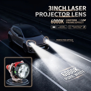 Lentille de projecteur LED BI pour les mises à niveau des phares de voiture Universal 3lasers 3.0 pouces Non Destructive Hi/Lo Beam RHD LHD Factory Custom - Product Image 1
