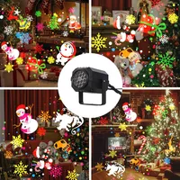 Proyector de Luz Navideño para Halloween, Alimentado por CA 5V, Luz Nocturna LED con Copos de Nieve, Decoración para Fiestas en Casa, Iluminación Ambiental Festiva, IP44