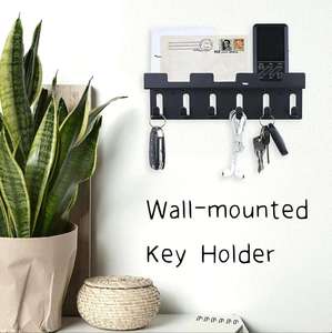 2023 Family Door Entryway <strong>Key</strong> <strong>Hooks</strong> <strong>Hanging</strong> <strong>Mail</strong> <strong>Organizer</strong> Metal Floating <strong>Key</strong> Holder for Wall