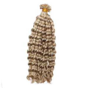 <span class=keywords><strong>Extension</strong></span> per Capelli K-Tip con Colla a Caldo e Punta Piatta <span class=keywords><strong>100</strong></span>% Umani Onda Body Wave e Onda Naturale Colore Biondo - Product Image 5