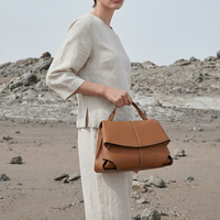 nouveautés marques personnalisées de luxe de grande qualité en cuir véritable vintage petit sac carré à bandoulière pour femmes
