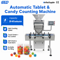 Système de contrôle PLC 6 canaux de haute qualité, machine de comptage et d'emballage semi-automatique pour bonbons, pilules et capsules