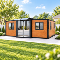 Maison préfabriquée extensible à installation rapide avec aménagement de pièces flexible, structure en acier isolée pour projets ADU en zone extérieure