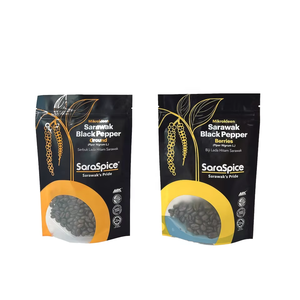 Pochette debout à fenêtre transparente personnalisée excellente performance <span class=keywords><strong>de</strong></span> stockage pour épices condiments assaisonnement paquets en plastique PE - Product Image 4