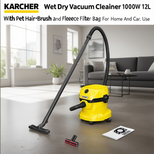 Bidone aspiratutto 1000W (12Lt) WD 2 PLUS V 12 4 18 PET Amarillo y Negro 1 628 017 0 - Product Image 3