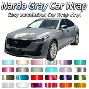Film vinyle gris Nardo PET haute flexibilité, adapté aux courbes complexes, film de protection de carrosserie automobile, super extensible, film de voiture 3M, film vinyle caméléon - Product Image 1