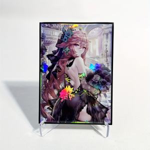 Cartes Tcg rares de conception libre holographique en couleur divers revêtements traitement de surface série <span class=keywords><strong>Manga</strong></span> cartes à collectionner Sexy Waifu - Product Image 2