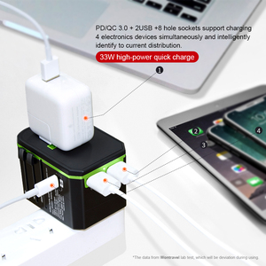 33W PD <span class=keywords><strong>chargeur</strong></span> rapide Nouvelle conception Type C <span class=keywords><strong>adaptateur</strong></span> universel <span class=keywords><strong>adaptateur</strong></span> <span class=keywords><strong>secteur</strong></span> prise de courant 2 USB <span class=keywords><strong>chargeur</strong></span> - Product Image 4