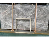 Carreaux de sol intérieurs modernes en marbre gris naturel à 100 %, résistants et écologiques, avec garantie de 3 ans, prix compétitif