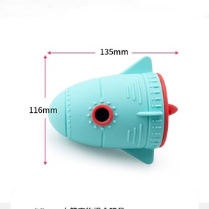 टिकाऊ रॉकेट नवीनता पर्यावरण के अनुकूल इंटरैक्टिव कुत्ते टेइथिन पहेली खिलौना - Product Image 4