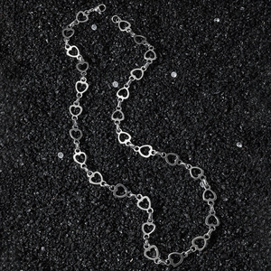 Collar de Cadena con Forma de Corazón de Acero Inoxidable, Diseño Personalizado de Hiphop, Collares Unisex de Moda, Joyería al por Mayor - Product Image 2