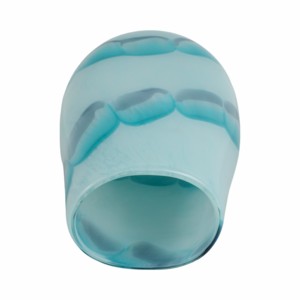 Vaso decorativo in vetro blu costiero per soggiorno, camera da letto, ufficio, decorazioni per la casa - Product Image 6