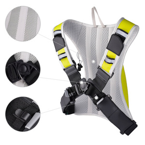 Gilet Réfléchissant Course Gilet D'Hydratation Course à Pied - Sac Dos Marathon Léger Réfléchissant - Homme Femme équipement Sportif