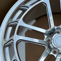 Jantes en alliage forgé à la mode, couleur argent, 18 pouces, 19 pouces, 20 pouces, finition polie, pour voitures Lamborghini Audi