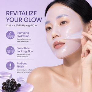 Mascarilla Facial <span class=keywords><strong>de</strong></span> Hidrogel con <span class=keywords><strong>Caviar</strong></span> <span class=keywords><strong>de</strong></span> Lujo y PDRN, Reafirmante Profunda, Potenciadora <span class=keywords><strong>de</strong></span> Luminosidad, Rejuvenecedora, Antienvejecimiento, con Biocolágeno - Product Image 4
