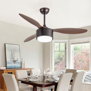 Ventilateur de plafond LED moderne avec télécommande, 6 vitesses, moteur DC, lumière LED brillante pour chambre et salon - Product Image 5