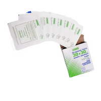 Compresse Médicale Stérile 10x10cm 20x20cm 30x30cm 40x40cm, Gaze Dégraissée Non Pliée 16 Couches, Bloc de Tampons de Gaze