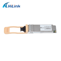 Hilink QSFP56 850nm 100m MPO MMF modul Transceiver optik kompatibel jaringan