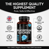 Capsules de supplément de glycinate de magnésium, formule personnalisée, supplément alimentaire, approvisionnement en vrac, fabrication OEM ODM