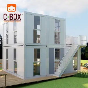 CBOX Modern Casas Prefabricadas Hurricane Proof Flat Pack 20ft Prefab Modular Container House