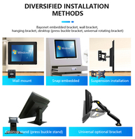 Tableta Android de 15 Pulgadas con Procesador de Cuatro Núcleos, Pantalla Táctil Full HD de 1920*1080, PC con RJ45