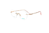 Gafas Ópticas Superovo Unisex de Lujo, Modernas y Populares, con Montura de Titanio sin Aro, Ligeras, con Incrustaciones de Diamantes, para Uso Diario