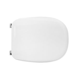 Asiento de Inodoro D040 Blanco, 48 cm de Longitud, Forma de Doble Bisagra - Product Image 1