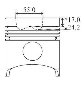 EH700 Motor Zuiger 13211-1471 13216-1180 13216-1181 132111471 132161180 132161181 RFY4-11-SA0A 13101-87309 VSY1-11-SAO