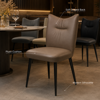 Chaises de restaurant, chaise à dossier plissé avec assise rembourrée pour bar sportif, café, cuisine, pizzeria, salon