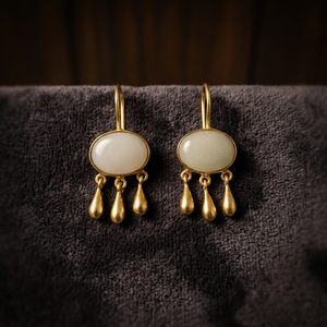 Handmade Sterling <b>Silver</b> <b>Stud</b> Earrings with <b>Silver</b> Plating Semi-Precious Gemstone Pearl Wedding Gift Party Wear Bulk Product - Product Image 3