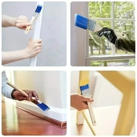 Pinceau de peinture de haute qualité avec manche en bois, en nylon PET, pour la décoration (vente en gros)