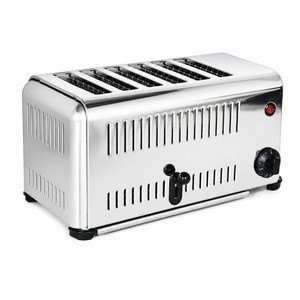 เครื่องปิ้งขนมปังไฟฟ้าแบบ 6 ช่อง 220V 3kW สำหรับโรงแรม บุฟเฟ่ต์ คาเฟ่ ร้านอาหาร ครัวอาหารเช้า - Product Image 1
