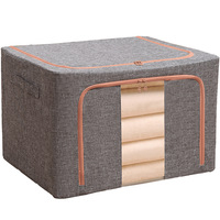 Boîte de rangement pour vêtements en lin, grande boîte de rangement pliable pour artistes, panier de rangement pour armoire, sac de rangement pour vêtements, dispositif magique