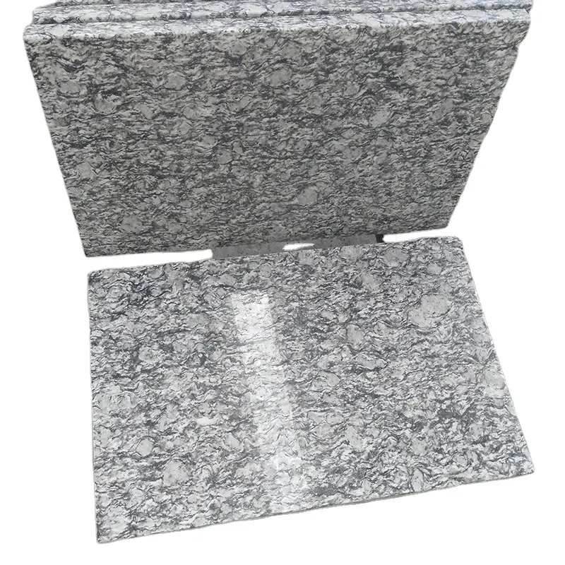 Comptoir de cuisine granit vague pierre blanche comptoir de granit