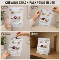 Sachet Doypack pour noix de bétel avec languette d'ouverture facile et fermeture à glissière pour la collation traditionnelle à mâcher – Sac personnalisé
