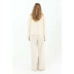 Women's Knitted <b>Cardigan</b> Three Quarter Sleeve <b>Buttoned</b> Casual Style Anthracite Color Anti Pilling Feature - Product Image 4