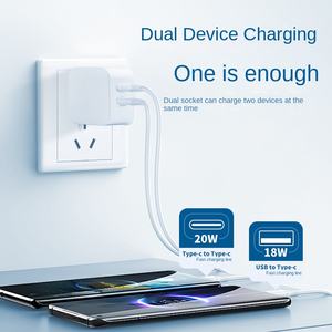 Cargador de teléfono móvil PD20W Cabezal de <span class=keywords><strong>carga</strong></span> rápida para <span class=keywords><strong>Apple</strong></span> para teléfonos móviles Xiaomi para iPhone15 5V/2.4A QC3.0 Tipo-C - Product Image 2