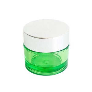Frasco de PETG Verde Reciclable de 50 ml con Tapa de Rosca Plateada de Plástico de 5 mm de Grosor, Logotipo Personalizado para Crema Contorno de Ojos - Product Image 2